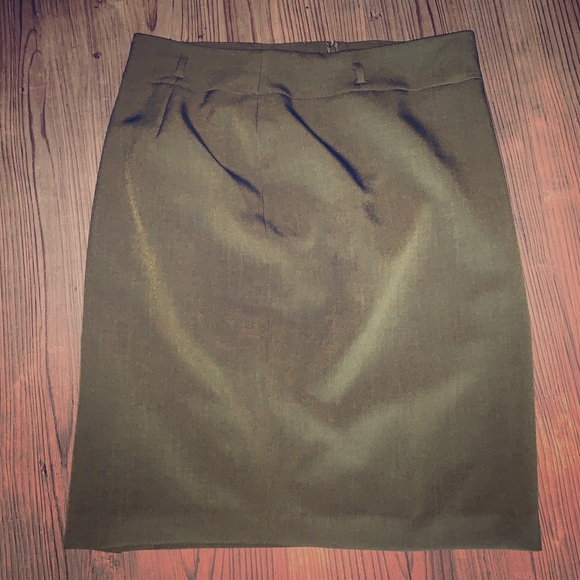 Olive Green Pencil Skirt - Picture 1 of 2